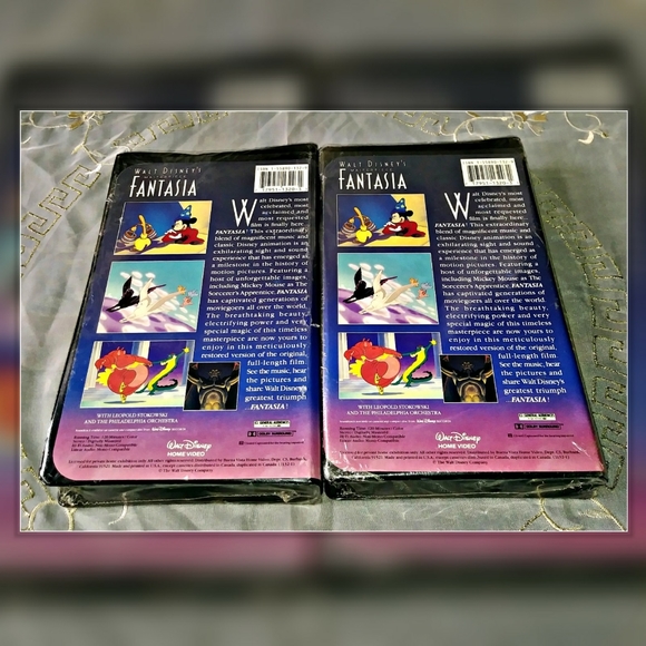 2 Walt Disney's Masterpiece Fantasia VHS Movies - Picture 3 of 7